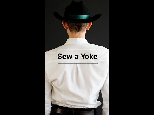 How to Sew the Yoke of a Shirt (Extended Version) - YouTube