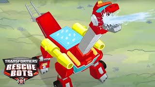 Transformers: Rescue Bots | Heatwave Dino Form | FULL Episode | Kids Cartoon | Transformers Kids