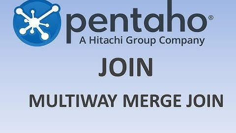 6.4. JOINS / MULTIWAY MERGE JOIN