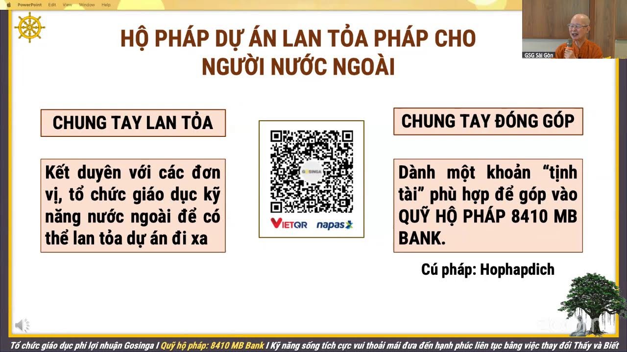 SƯ NGUYÊN TUỆ CHIA SẺ VỀ LỐI SỐNG THÍCH NGHI - DỰ ÁN LỒNG TIẾNG ANH BÀI GIẢNG | TÂN NIÊN GOSINGA 7/3