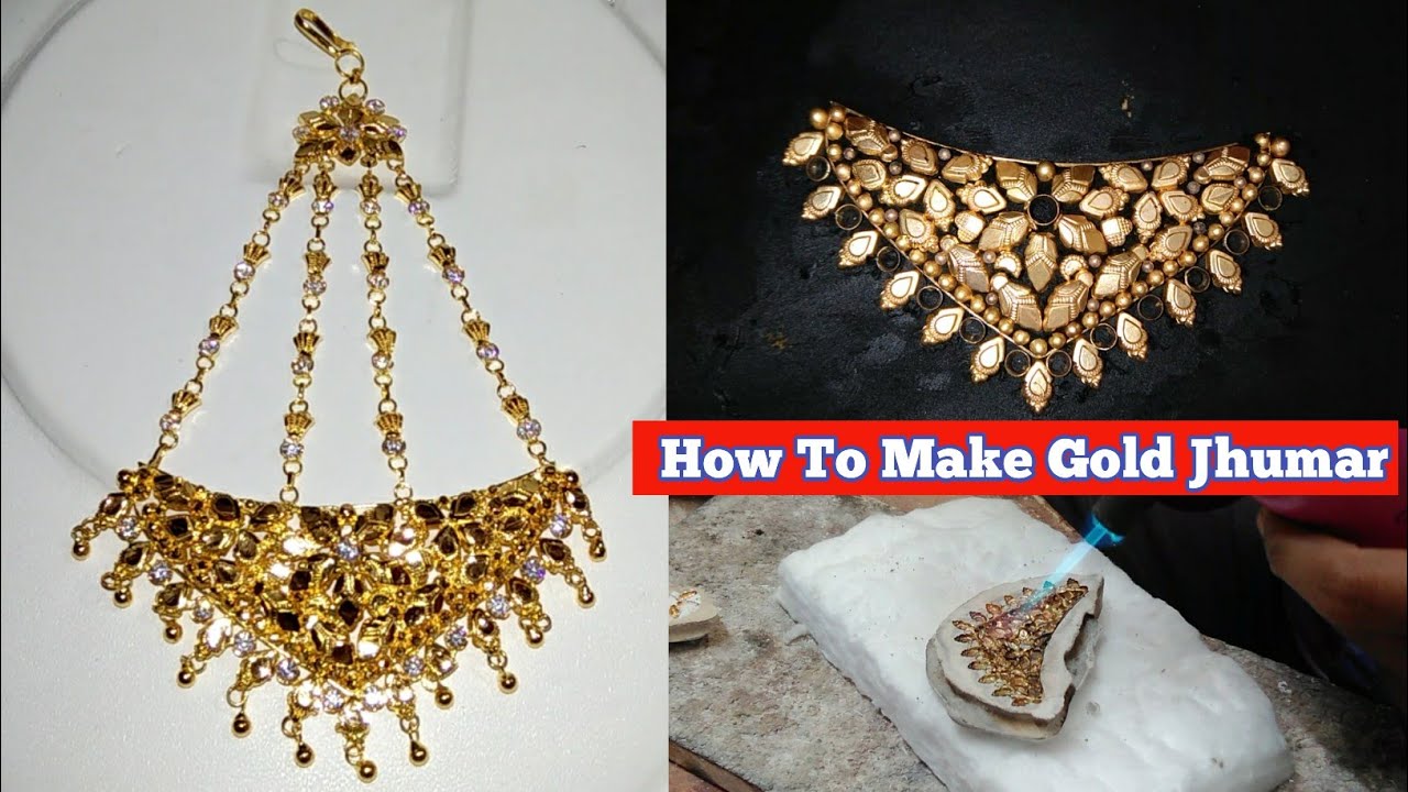 How To Make Gold Jhumar , Gold ka Jhumar Kaise Banate Hai , Gold Jhumar Making , Gold Jhumar