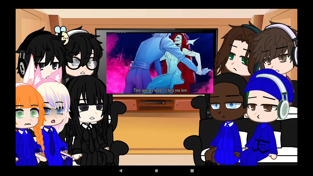 Wednesday reacts to Ariel villian song 