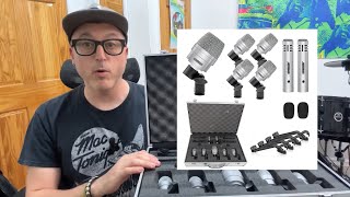 Insanely Cheap Drum Microphone Set That Rocks! 5 Core 7 Piece Drum Microphone Kit Review