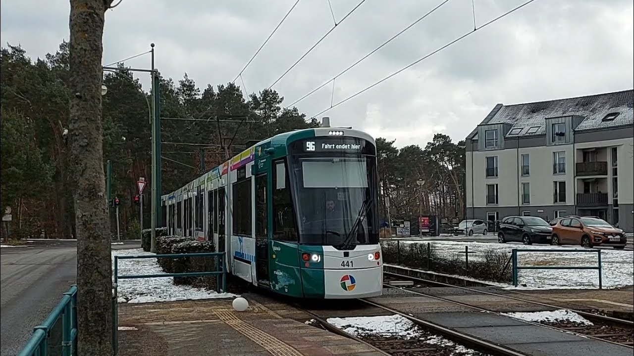 Tram Potsdam | Mitfahrt auf der Kompl. 96 Von M.-Juchacz-Str. bis Campus Jungfernsee im Tramlink 441