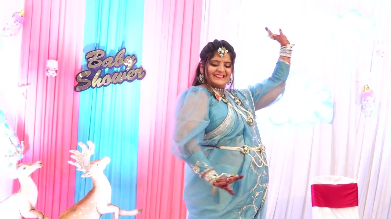 Mom to be dance on Baby Shower | Sanji | Dohale Jevan | Saad | 7 Month Pregnancy - By Akanksha