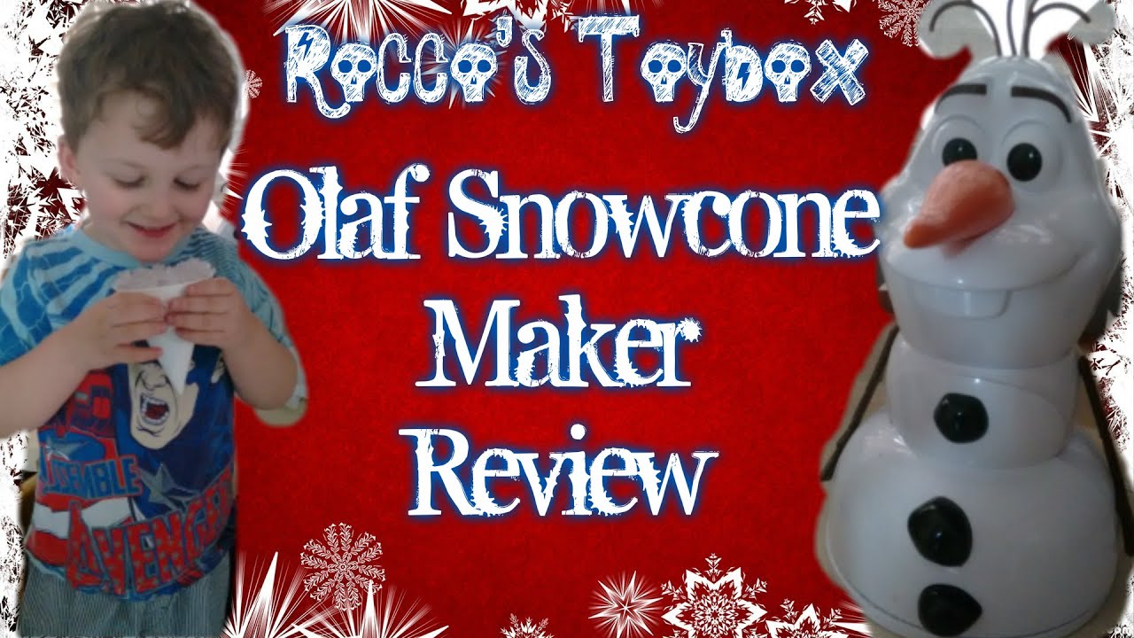 Rocco's ToyBox- Olaf Snow Cone Maker Review and Demo