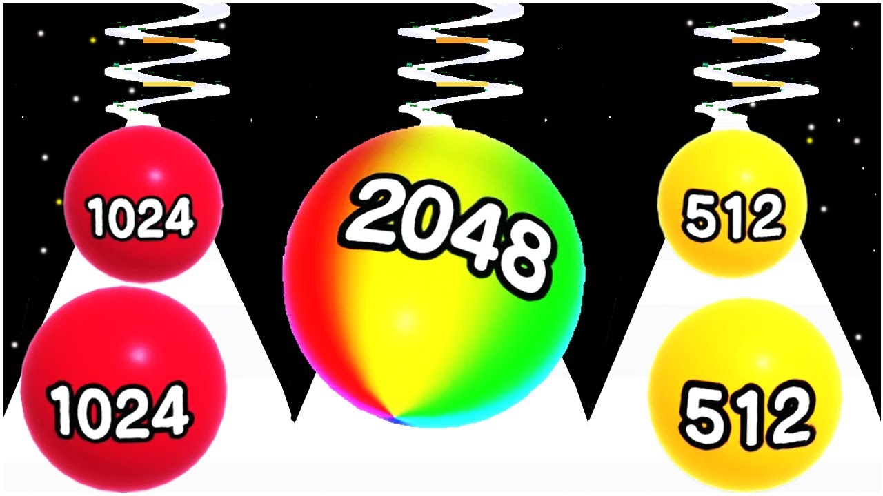 Ball Run 2048 - Gameplay Walkthrough - Max Levels (Lvl 1-20) Android/IOS