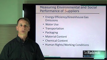 Benchmarking and Measurement - Engaging and Understanding Your Supply Chain