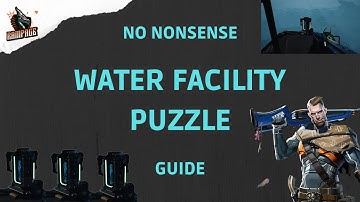 How To Do Water Facility Puzzle No-Nonsense Guide - The Cycle Frontier