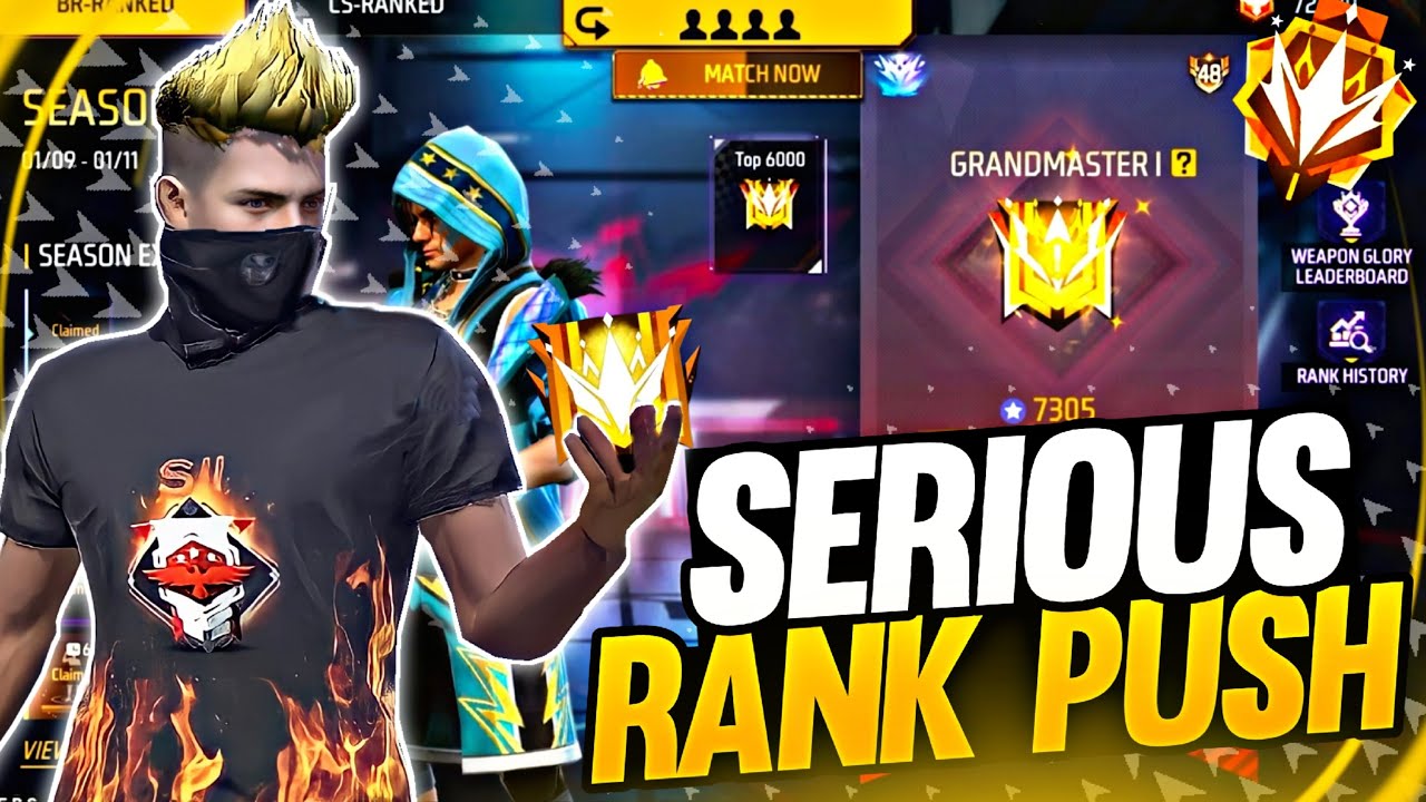🔴LIVE🔴GO FOR 100K 💖 GRANDMASTER RANK PUSH - FREE FIRE LIVE TELUGU 🥵😈# ...