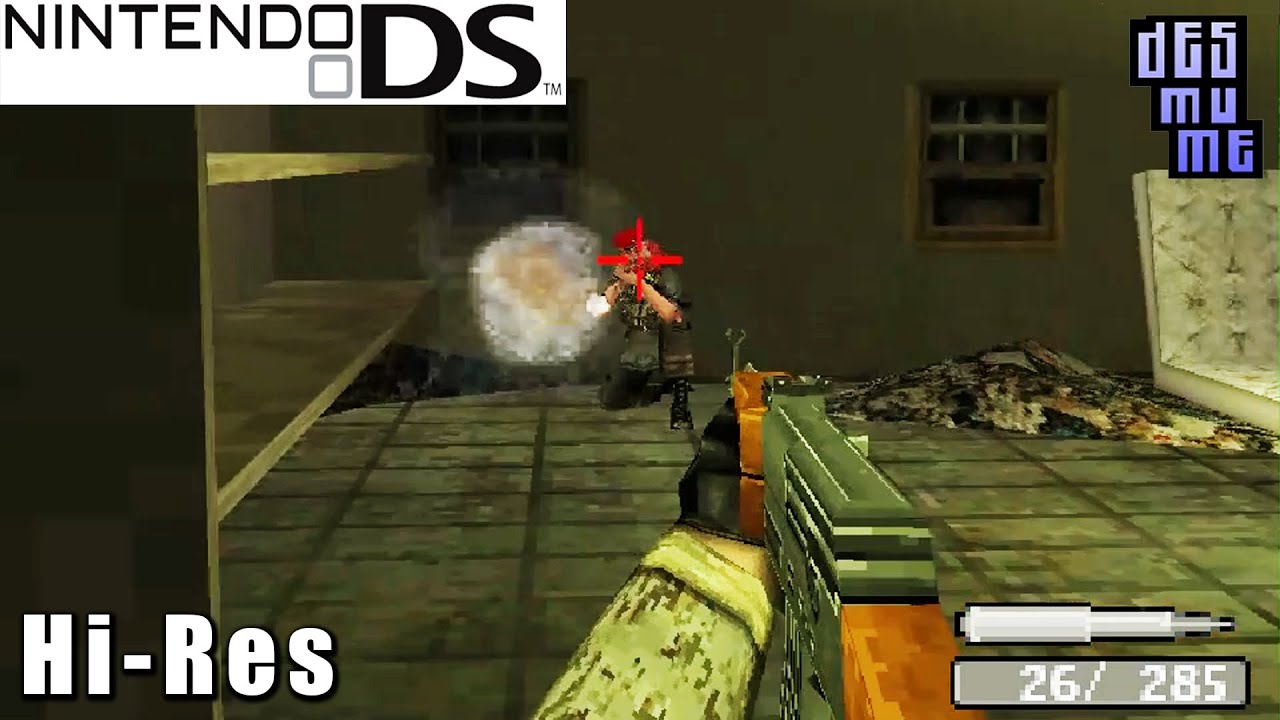 Call of Duty 4: Modern Warfare - Nintendo DS Gameplay High Resolution  (DeSmuME)