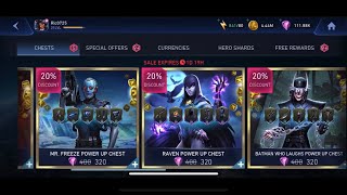 HUGE 120K GEM MULTI-POWER UP CHEST OPENING | Injustice 2 Mobile Chest Opening