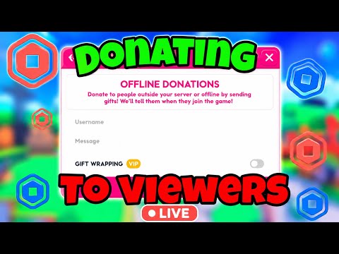 🔴LIVE |PLS DONATE DONATING to FANS (🔴💰10 - 50 ROBUX DONATING🔴💰) || (JOIN TO GET DONATED)