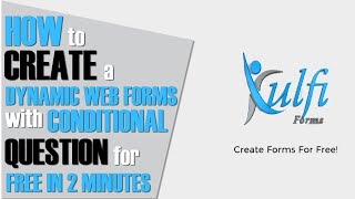 How To Create Dynamic Web form with conditional Question For Free in 2 minutes