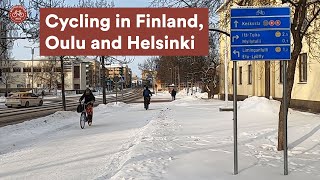 Winter Cycling in Oulu and Helsinki (Finland) screenshot 1