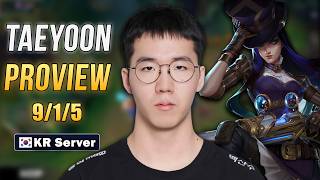 Taeyoon Stream Korean Challenger POV | Caitlyn · Kalista | ADC Proview