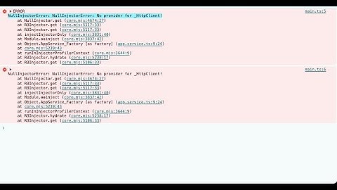 Angular is complex || Angular NullInjectorError: No provider for _HttpClient!