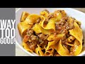 The MOST DELICIOUS Pappardelle With Meat Sauce EVER!