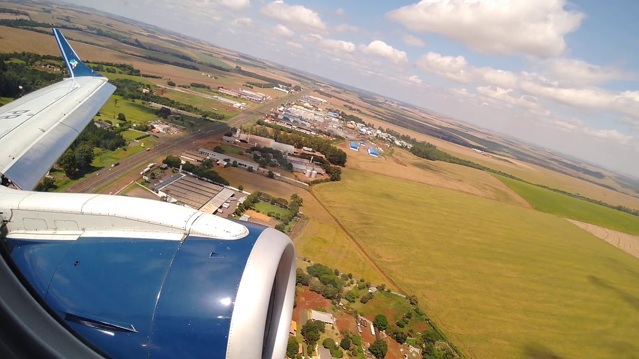 Decolagem em Cascavel (CAC) - Azul Embraer ERJ-195AR