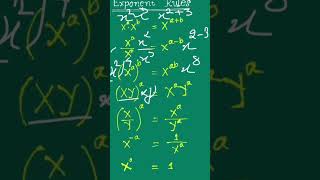 Rules of exponent | Multiplying roots dividing roots | algebra of exponent |#maths #shorts