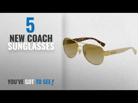 top-10-coach-sunglasses-[-winter-2018-]:-coach-women's-0hc7059-gold/ivory-wild-beast/gold-flash