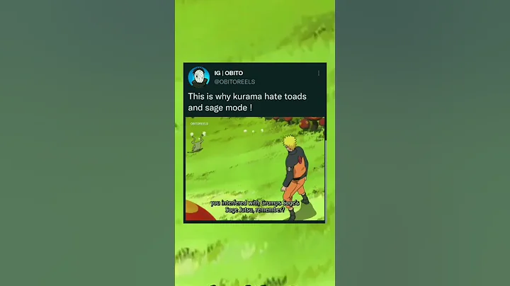 Why Kurama Hate Toads and Sage Mode! #naruto#shorts#anime - DayDayNews