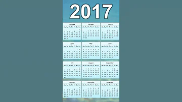 2017 Calendar 