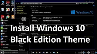 How to Install Windows 10 Black Edition Theme  || Windows 10 Theme || Black Edition 2017 screenshot 5