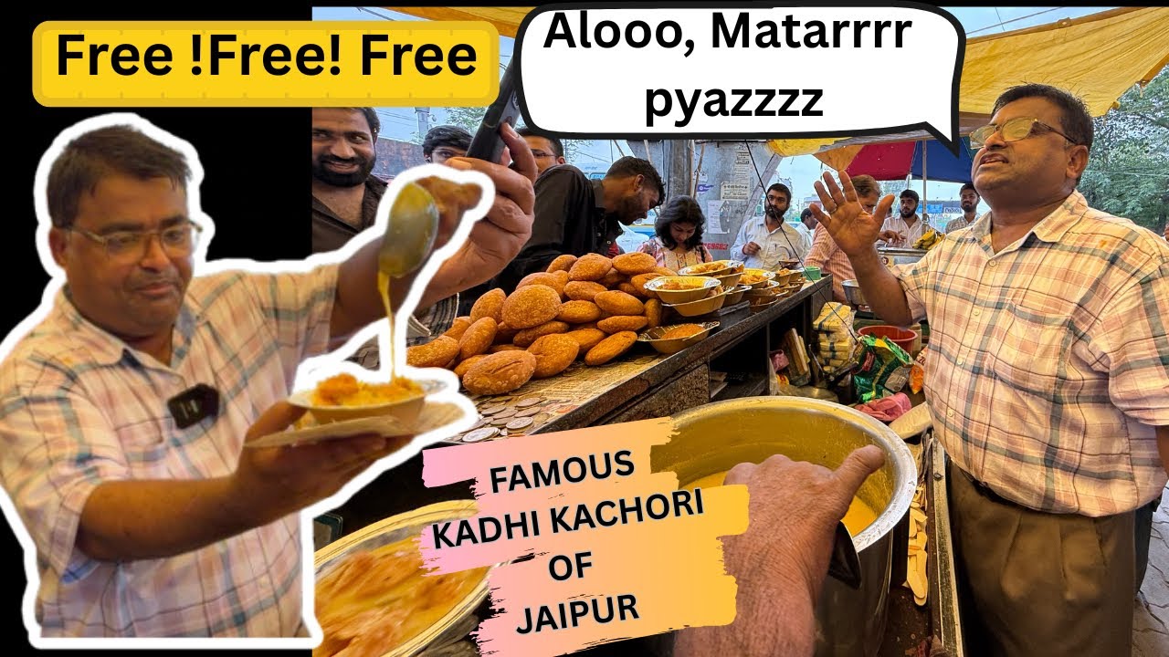Most Viral Jain Kadhi Kachori Wala of Jaipur| Kachori at Just ₹15/- 😲 Indian Street Food