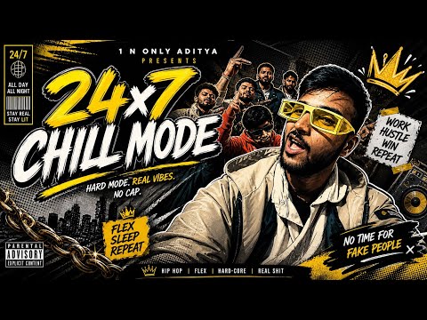 24X7 CHILL MODE( Official Video ) | 1 N Only Aditya ! | Hip Hop | Level One