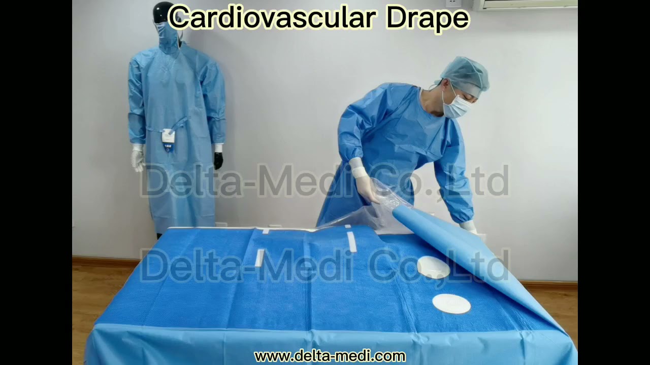 Cardiovascular Drape Stitching Transparent Surgical Drape
