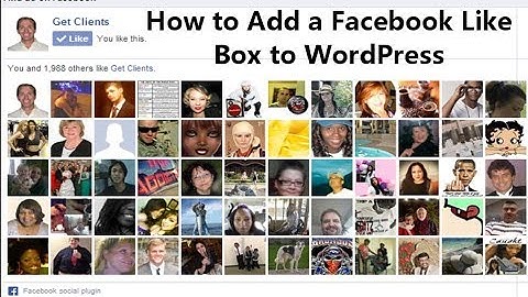 How to Install a Facebook Like Box to WordPress