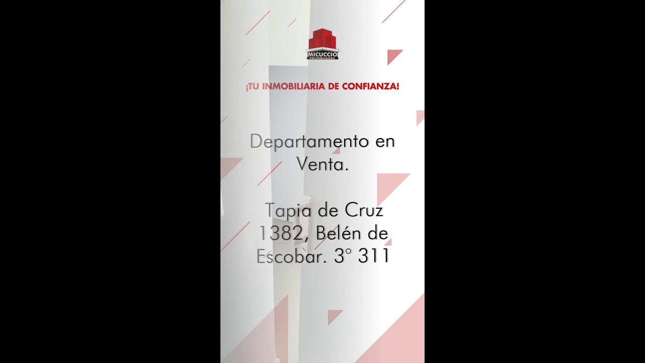 🏢 Departamento en Venta, Tapia de Cruz 1382, Belén de Escobar  3° 311 🏢