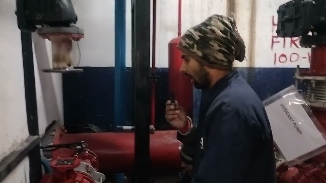 Fire pump room || pipe connectionm