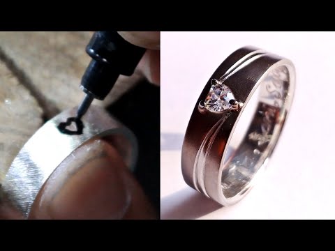 Membuat cincin perak bungkus | batu cempaka