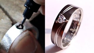 proses membuat cincin perak - cincin perak buatan tangan