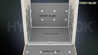 HYDRO-BLOK Linear Drain at Entry for Curb-less Showers