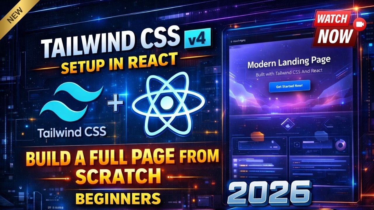 Tailwind CSS v4 Setup in React – Build a Full Page from Scratch ...