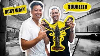 Lobster Sandwich The Ocky Way !!! (General Ock cooks a HUGE 5 Pound Lobster!!)