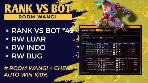 TUTORIAL??? TERBARU RANK VS BOT MAX HONOR *49 ( AUTO LAWAN BOT 100% )