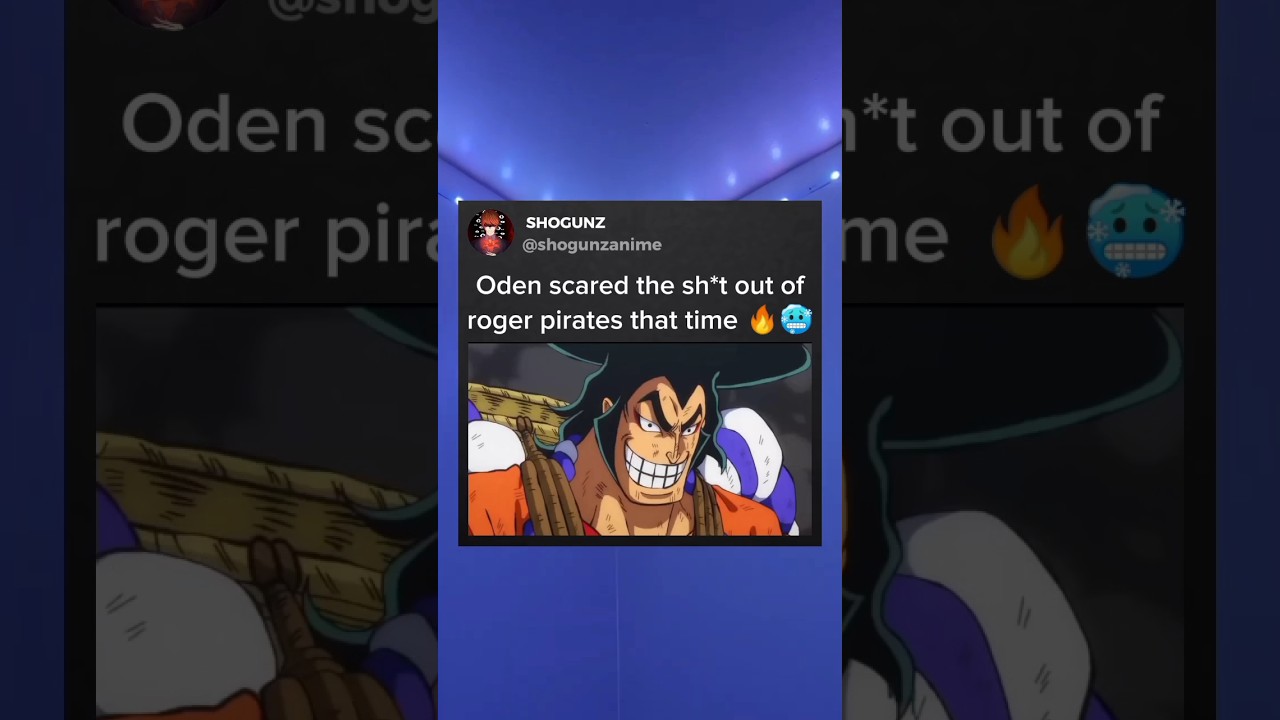 Oden showing his power to Roger pirates 🔥🥶 