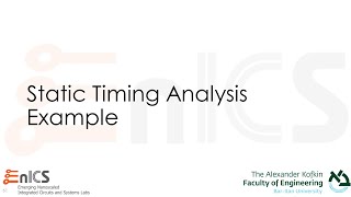 VLSI - Lecture 7f: Static Timing Analysis Example