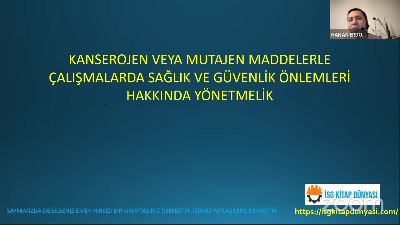 Kimyasal Risk Etmenleri Konu Anlatımı Ders 1- 2022