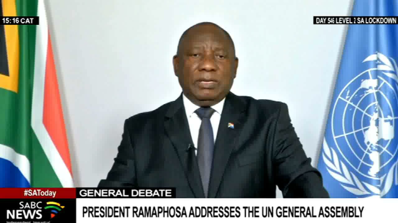 76th UNGA | President Cyril Ramaphosa addresses United Nations General Assembly