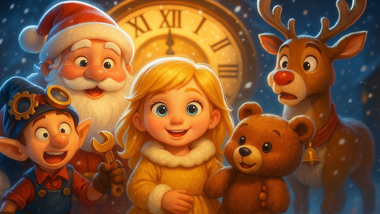 The Christmas Clock That Ran Backwards – Lumi’s Time Twist Adventure 🕰️✨
