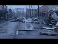 Hurricane Ida Slams Houma, Louisiana - Full Stock Video