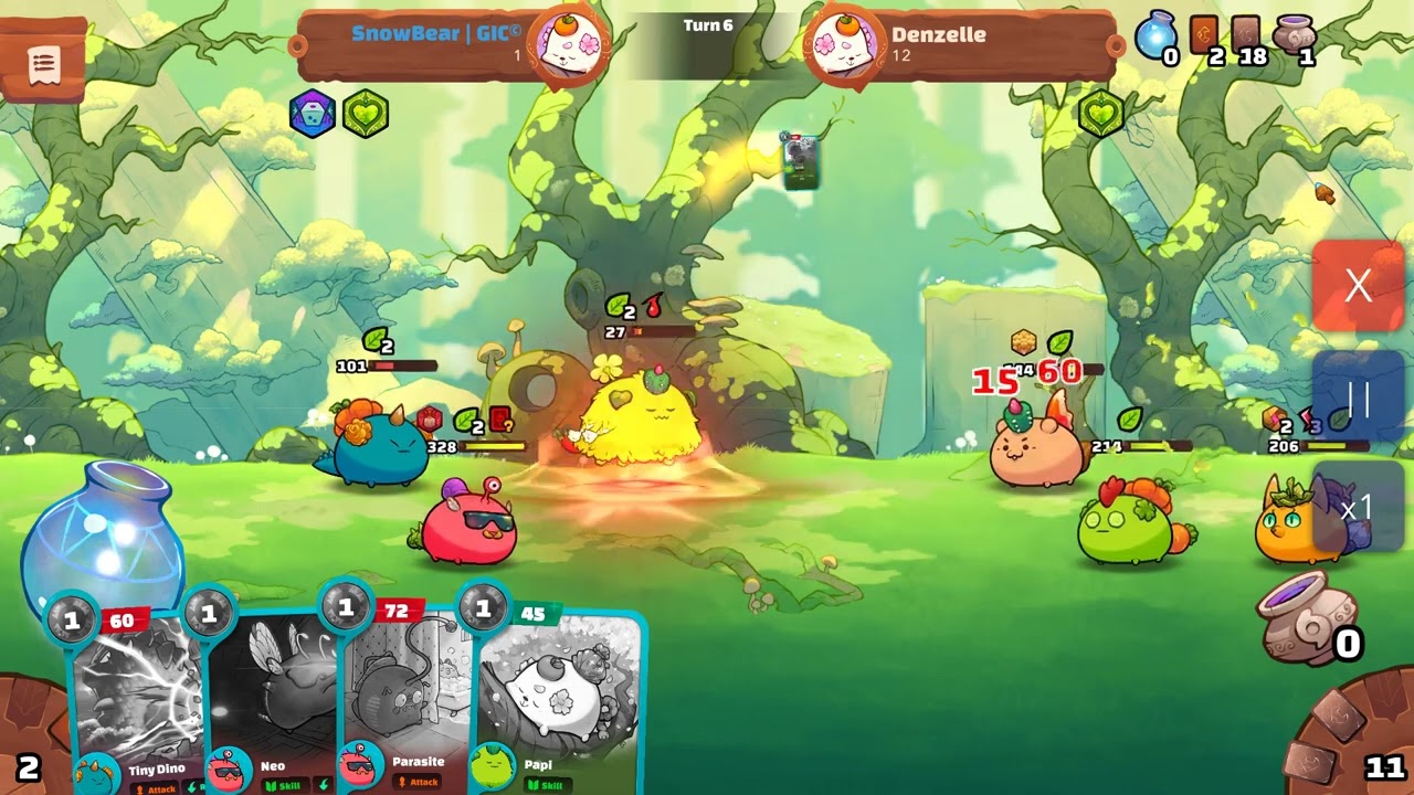 AxieInfinity Origin | Dusk Bug Plant Gameplay - Earwing High Damage Combo