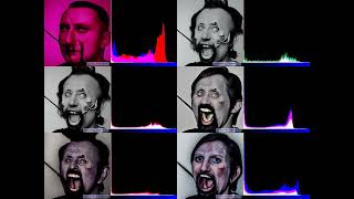 Stable Diffusion colour correction experiment with 6 variants.