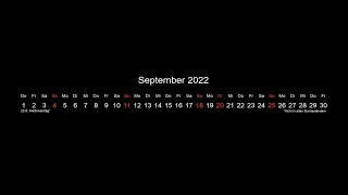 Kalenderblatt September Sprachbilder 2022 - Reale Romantik