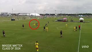 Margaux (Maggie) Mattek Soccer Recruiting Video 2021-22 - Class of 2024
